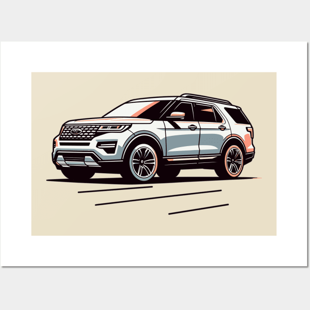 Ford Explorer Wall Art by Vehicles-Art